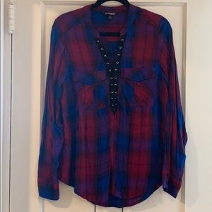 Express Lace Up Flannel